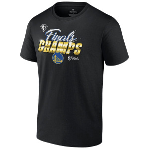 Фирменная мужская черная фирменная футболка golden state warriors 2022 nba finals champion roster с подписью Fanatics, черный