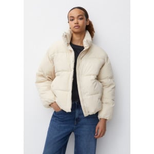 Куртка зимняя Puffer With A Funnel Collar PULL&BEAR, бежевый