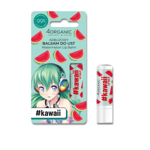 4organic Kawaii Натуральный бальзам для губ с арбузом 5г