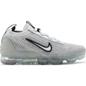 Кроссовки Nike Air VaporMax 2021 Flyknit GS 'White Metallic Silver', белый