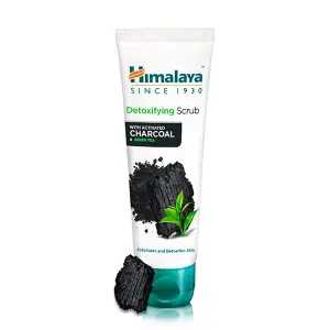 Отшелушивающий гель для лица Detoxifying Scrub With Activated Charcoal Himalaya, 75 ml