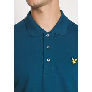 Рубашка-поло Plain Lyle & Scott, темно-синий