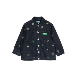 Куртка с вышивкой Kenzo Kids, синий