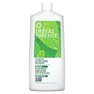 Desert Essence Масло чайного дерева Ultra Care Ополаскиватель для рта Mega Mint 16 жидких унций (473 мл)