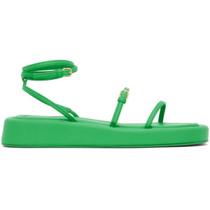 Зеленые сандалии на танкетке Sportmax