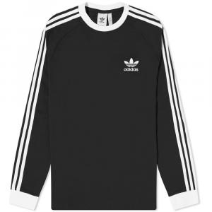 Adidas 3 stripe sales long sleeve mens
