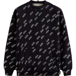 Свитшот Kith For Advisory Board Crystals Holographic Print Crewneck, черный