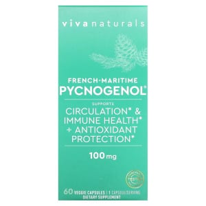 Пищевая Добавка Viva Naturals French-Maritime Pycnogenol, 60 капсул