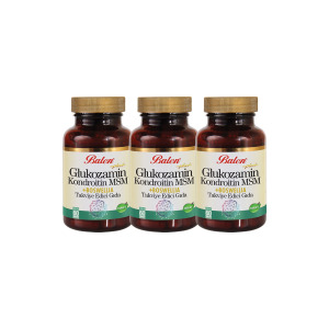 Активная добавка глюкозамин Balen Chondroitin Msm Boswelia Tablet, 60 капсул, 1200 мг, 3 штуки