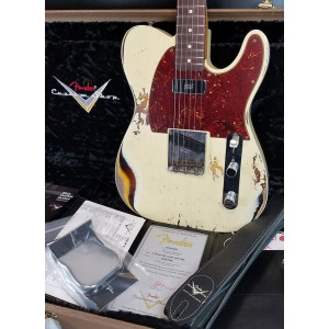 Fender Custom Shop Limited Edition '60 HS Tele Custom, Heavy Relic Finish, Aged Vintage White/3TSB 9231013560