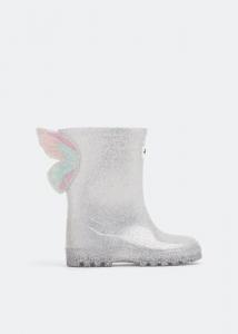Ботинки SOPHIA WEBSTER Butterfly Welly boots, серебряный