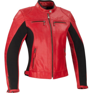 Женская мотоциклетная куртка Segura Kroft с коротким воротником, красный
