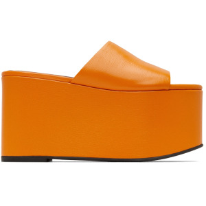 Оранжевые затемненные сандалии на платформе Simon Miller