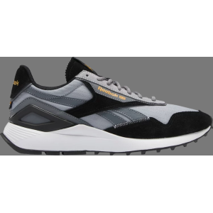 Кроссовки classic leather az 'black grey' Reebok, черный