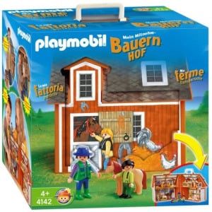 Playmobil 4142 Моя портативная ферма Маленькая ферма-конюшня