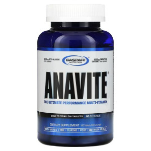 Мультивитамины Gaspari Nutrition ANAVITE с максимальной эффективностью, 180 таблеток