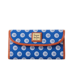 Женский фирменный континентальный клатч Chicago Cubs Dooney & Bourke, синий