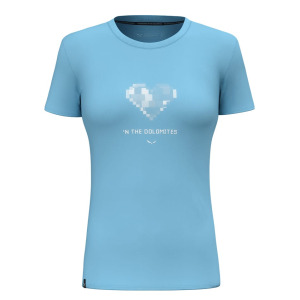 Спортивная футболка Salewa Funktionsshirt Pure Heart, синий