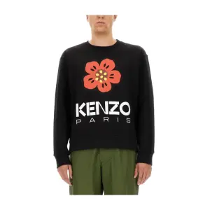 Толстовка с цветочным принтом боке Kenzo, черный