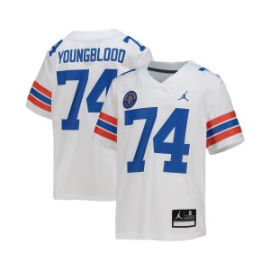 Белая майка выпускника команды Big Boys Brand Jack Youngblood Florida Gators Jordan