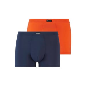 Трусы Bruno Banani Retro Short/Pant Micro Simply, цвет Orangerot/Blaugrau