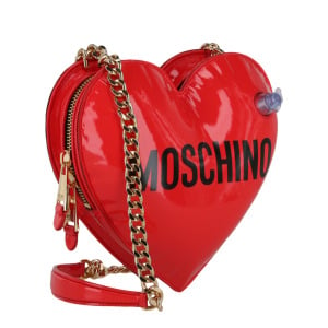 Сумка через плечо в форме сердца Moschino, красный