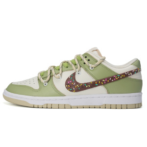 Кроссовки Nike Dunk Skateboarding Shoes Men Low-top Green, зеленый