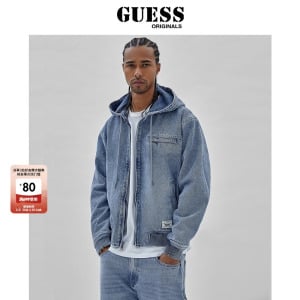 Куртка мужская Guess Originals 23 в стиле ретро, синий