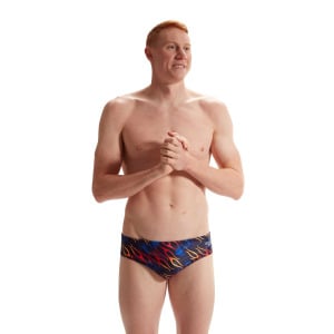 Плавки Speedo MENS 8CM ALLOVER DIGITAL BRIEF, разноцветный