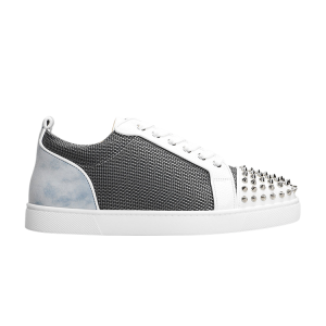 Кроссовки Christian Louboutin Louis Junior Spikes 'White Light Blue', белый