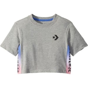 Футболка Converse Short Sleeve Gradient Logo Trim T-Shirt, цвет Dark Grey Heather