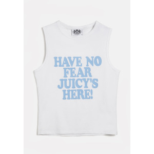 Топ HAVE NO FEAR TANK Juicy Couture, белый