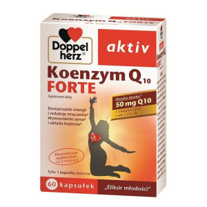 Коэнзим Q10 в капсулах Doppelherz Aktiv Koenzym Q10 Forte, 60 шт