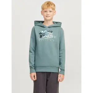 Детская толстовка Jack & Jones «JJLUKE SWEAT HOOD JNR» Jack & Jones Junior, цвет goblin blue