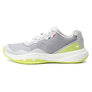 Кроссовки le coq sportif Lifestyle Shoes Unisex Low-top White/green/gray, светло-серый