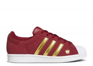 Adidas WMNS SUPERSTAR BURGUNDY GOLD METALLIC CDEK.Shopping