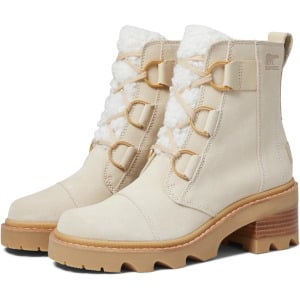 Ботинки на шнуровке Joan Now Lace Cozy SOREL, цвет Bleached Ceramic/Gum 16