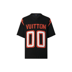 Футболка мужская Louis Vuitton Chunky Intarsia Football, черный