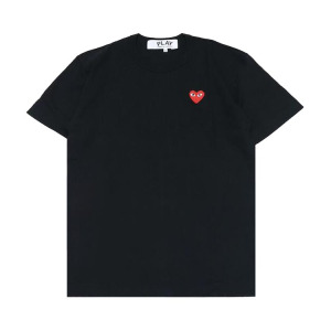 Футболка Comme Des Garçons Comme des Garçons PLAY Heart Emblem T-Shirt, черный