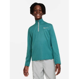 Блуза Nike B NK DF POLY+ 1/4 ZIP, зеленый