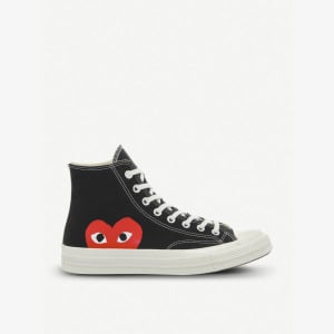 Высокие кеды Comme des Garçons PLAY x Converse из парусины Comme des Garçons, черный