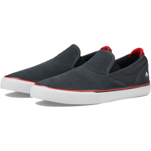 Кроссовки Emerica Wino G6 Slip-On, цвет Dark Grey/Black/Red