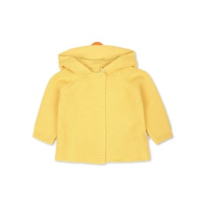 Stella McCartney Kids кардиган Chick из органического хлопка с капюшоном, желтый