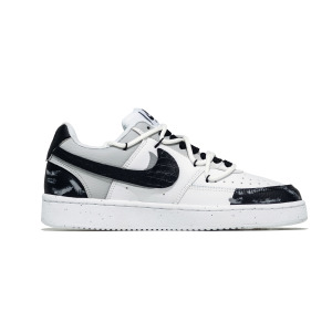 Кроссовки Nike Court Vision 1 Skateboarding Shoes Men Low-top Black/white/gray, цвет Monodrama