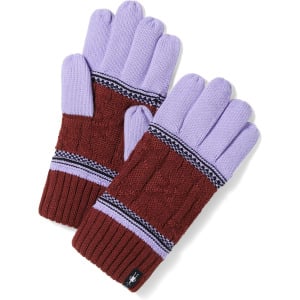 Перчатки Smartwool Popcorn Cable Gloves, цвет Ultra Violet