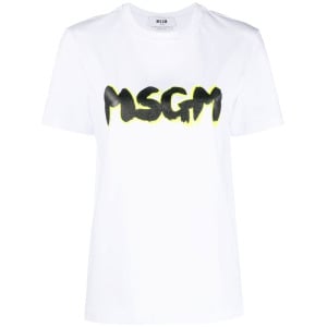 MSGM футболка с логотипом, белый