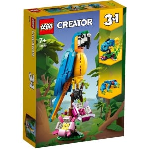 Пластиковый конструктор 31136 creator 3в1 экзотический попугай 253 штуки +7 лет Lego