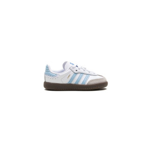 Кроссовки adidas Kids Samba OG "Cloud White/Clear Sky/Blue", белый