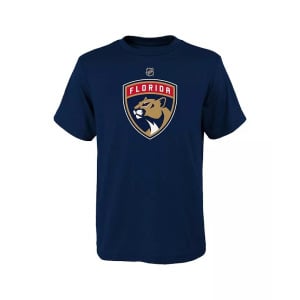 Темно-синяя футболка с основным логотипом команды Big Boys and Girls Florida Panthers Outerstuff, синий