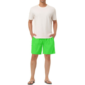 Мужские летние повседневные пляжные шорты для плавания на талии с сетчатой ​​подкладкой и шнурком на талии Lars Amadeus